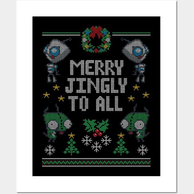 Merry Jingly Wall Art by machmigo